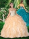 2016 Brand New Ball Gown Sweetheart Quinceanera Dresses with Beading and Ruffles