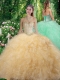 Gorgeous Sweetheart 2016 Quinceanera Dresses with Beading and Ruffles