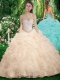 New Arrivals Sweetheart Champange Sweet 16 Dresses with Beading