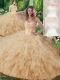 New Styles Sweetheart Beading Quinceanera Dresses in Champagne