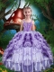 Luxurious Ball Gown Beading and Ruffles Adorable Little Girl Pageant Dress for 2016