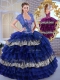 Beautiful Sweetheart Ball Gown Ruffled Layers and Zebra Quinceanera Dresses