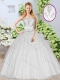 Discount Ball Gown White Quinceanera Dresses with Beading for 2016