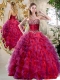 Elegant A Line Sweetheart Beading and Ruffles Sweet 16 Dresses