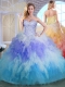 Elegant Sweetheart Multi Color Quinceanera Gowns with Beading and Ruffles