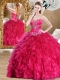 Fashionable Sweetheart Sweet 16 Dresses with Beading and Ruffles