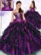 Gorgeous Sweetheart Multi Color Quinceanera Gowns with Ruffles and Sequins