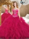 Inexpensive Sweetheart Ball Gown Quinceanera Gowns with Ruffles