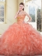 New Arrivals Ball Gown Beading and Ruffles Sweet 16 Dresses