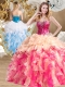 New Style Multi Color Quinceanera Gowns with Beading and Ruffles