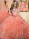 Pretty Sweetheart Beading Quinceanera Gowns with Ruffles