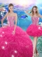 Pretty Ball Gown Sweetheart Detachable Quinceanera Dresses with Beading
