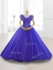 2016 Pretty Beading A Line Sweet 16 Dresses in Purple