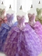 Beautiful Multi Color Sweetheart Quinceanera Dresses with Beading and Ruffles