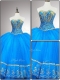 Fashionable Sweetheart Quinceanera Gowns with Appliques and Beading