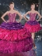 Gorgeous Ball Gown Sweetheart Detachable Quinceanera Dresses with Ruffles