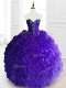 New Style Purple Sweet 16 Dresses with Beading and Ruffles New Style Purple Sweet 16 Dresses with Beading and Ruffles