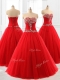 Perfect A Line Beading Tulle Quinceanera Dresses for 2016