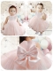2016 Cute Scoop Baby Pink Toddler Dress with Lace