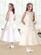 Beautiful Scoop Princess Flower Little Girl Dress with Appliques