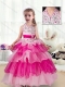 Pretty Halter Top Flower Adorable Little Girl Pageant Dresses with Ruffled Layers