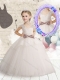 Wonderful Cap Sleeves Flower Adorable Little Girl Pageant Dresses with Bowknot and Lace