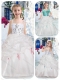 Best Spaghetti Straps Flower Girl Dresses with Beading and Bubles