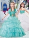 Classical Halter Top Little Girl Pageant Dresses with Beading and Bubles