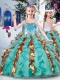 Customized Ball Gown Appliques and Ruffles Little Girl Pageant Dresses for Party