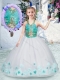 Elegant Halter Top Little Girl Pageant Dresses with Appliques and Beading