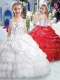 Hot Sale Spaghetti Straps Little Girl Pageant Dresses with Ruffled Layers
