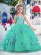Latest Ball Gown Straps Beading and Bubles Little Girl Pageant Dresses