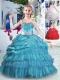 Luxurious Spaghetti Straps Little Girl Pageant Dresses with Ruffled Layers and Appliques