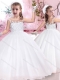 Pretty See Through Scoop Mini Quinceanera Dresses with Appliques and Beading