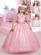 Simple Puffy Skirt Straps Mini Quinceanera Dresses with Beading and Belt