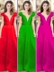 Classical Deep V Neckline Satin Prom Dress with Cap Sleeves  Classical Deep V Neckline Satin Prom Dress with Cap Sleeves