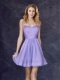 New Arrival Lavender Short Prom Dress with Belt