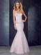 Mermaid Sweetheart Satin Lavender Prom Dress with Brush Train