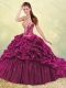 Cheap Beautiful Brush Train Quinceanera Dress with Beading and Bubbles