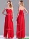 Beautiful Sweetheart Chiffon Ruched Red Prom Dress in Ankle Length Beautiful Sweetheart Chiffon Ruched Red Prom Dress in Ankle Length