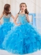 Ball Gowns Scoop Organza Side Zipper Beaded Bodice Mini Quinceanera Dress