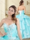 New Arrivals Applique and Ruffled Quinceanera Dress in Organza for 2016