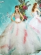 Classical Puffy Skirt Sweet 16 Dress with Beaded Bust and Ruffles