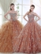 Exclusive Applique and Ruffled Detachable Quinceanera Dress with Beaded Bodice