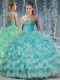Lovely Big Puffy Sweet 16 Dresses with Beading and Ruffles