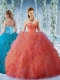 Popular Beaded and Ruffled Sweet 16 Dress with Big Puffy