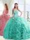 Visible Boning Beaded and Applique Detachable Quinceanera Dresses in Rolling Flowers Visible Boning Beaded and Applique Detachable Quinceanera Dresses in Rolling Flowers