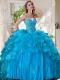 New Arrivals Beaded Bodice and Ruffled Sweet 16 Dress in Tulle