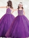Beautiful Straps Big Puffy Mini Quinceanera Dress with Beading and Appliques