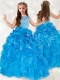 Exclusive Beaded and Ruffled Mini Quinceanera Dress with See Through Scoop